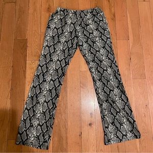 Snake Print Stretch Flare